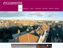 Tablet Screenshot of clearwater-environmental.com